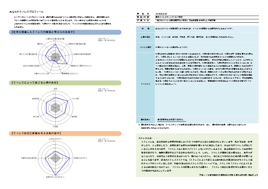 ストレスチェック報告書